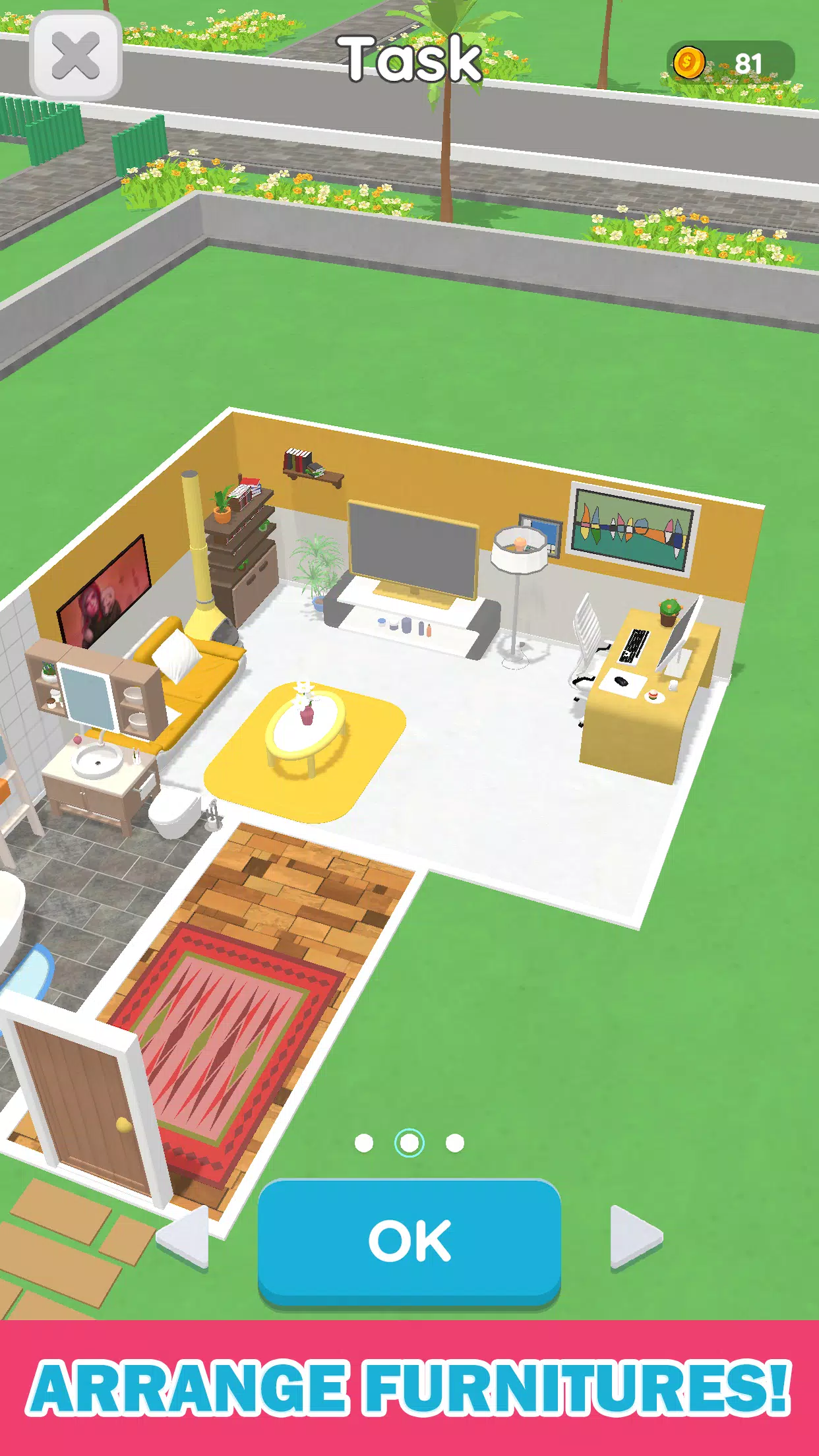 Room Sort - Floor Plan Game Capture d'écran 1