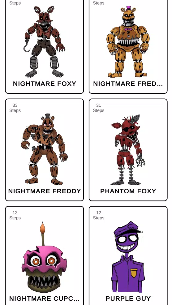 How to draw fnaffs Captura de tela 3