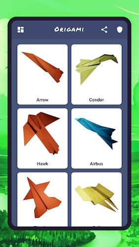 Origami aircraft, paper ภาพหน้าจอ 0