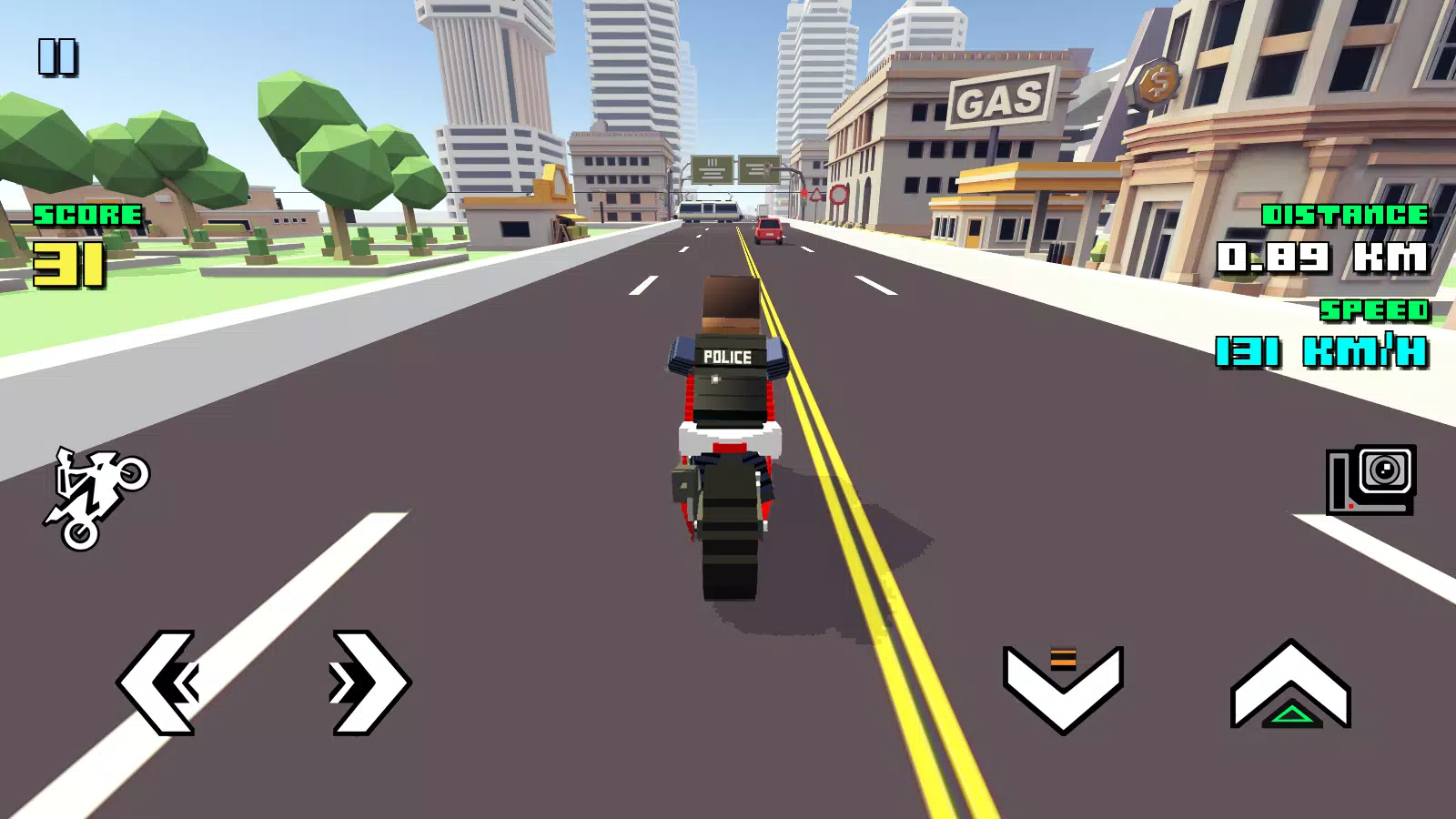 Blocky Moto Racing スクリーンショット 0