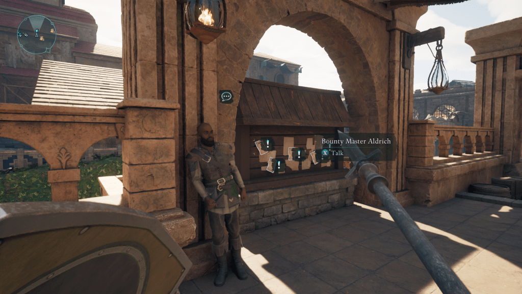 *avowed *의 Dawnshore에있는 Bounty Board의 Bounty Master Aldrich