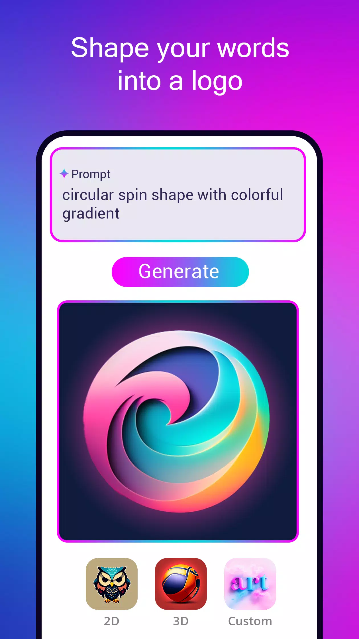 Logo maker AI Logo generator Ảnh chụp màn hình 1