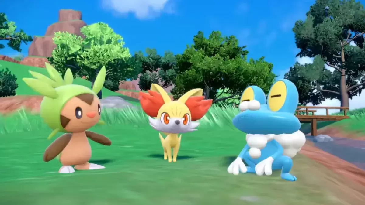 Ang mga nagsisimula sa Gen 6 na Chespin, Fennekin, at Froakie sa Pokémon Scarlet & Violet