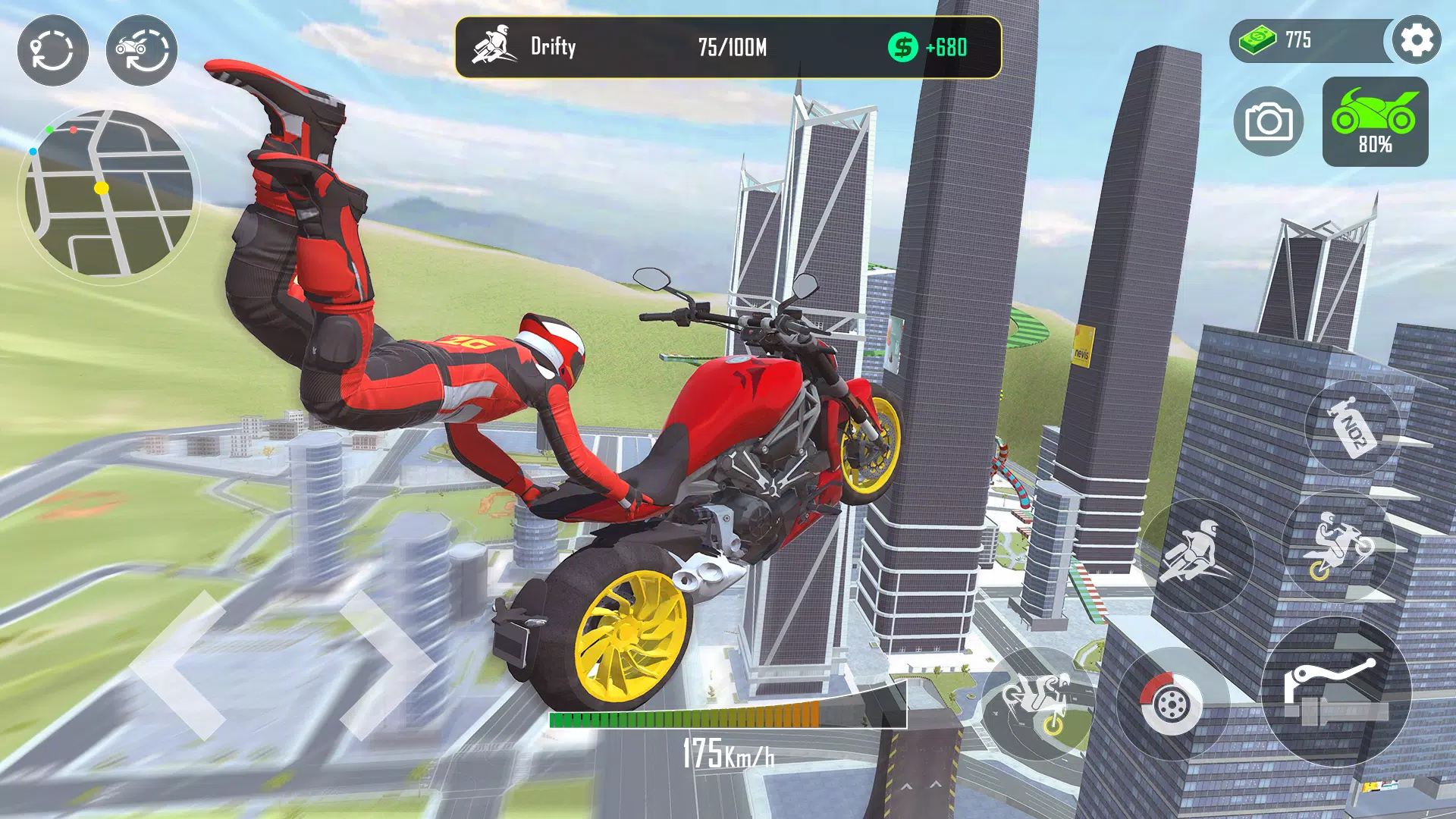 GT Moto Stunt 3D Captura de tela 0