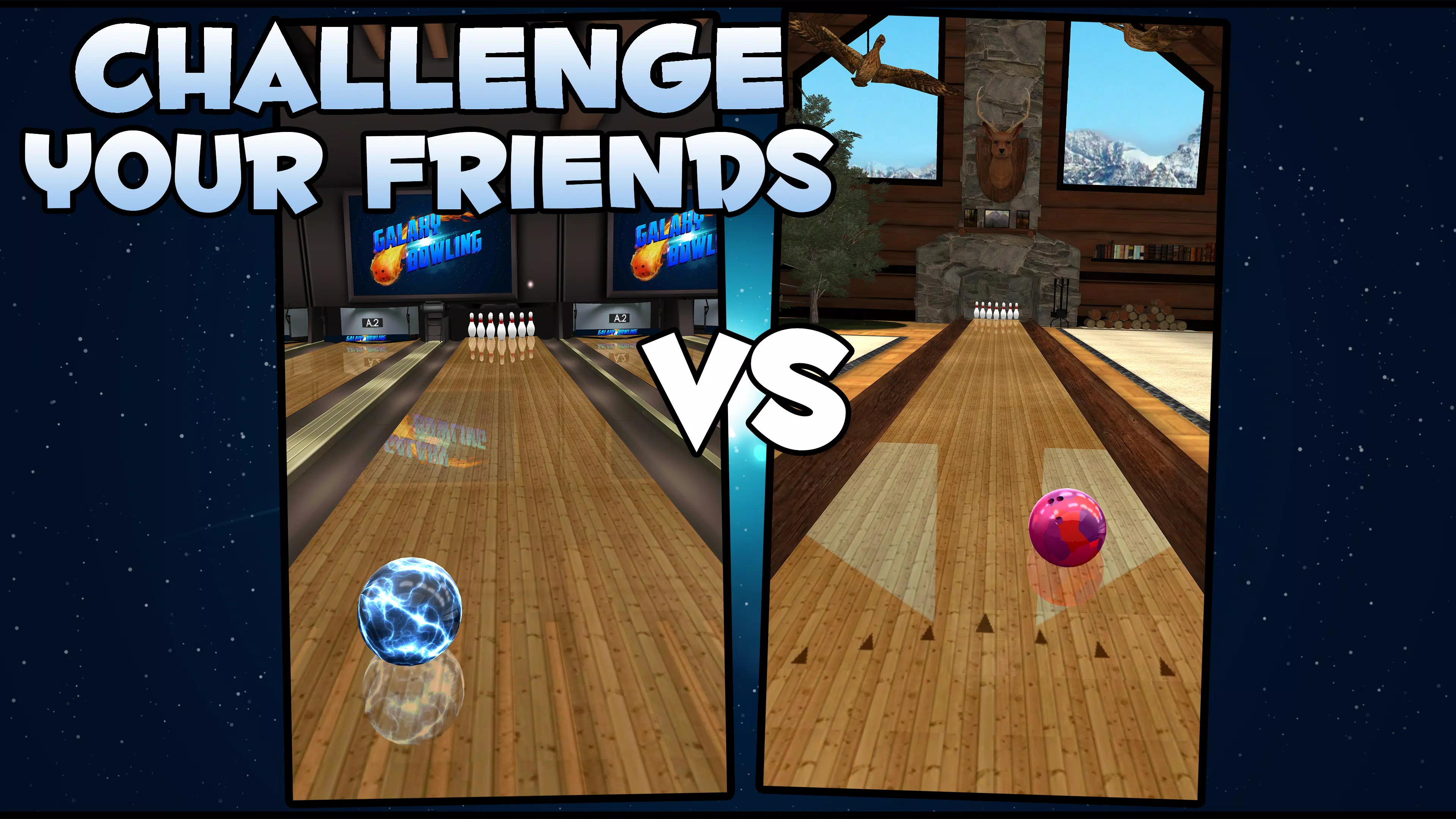 Galaxy Bowling 3D Скриншот 1