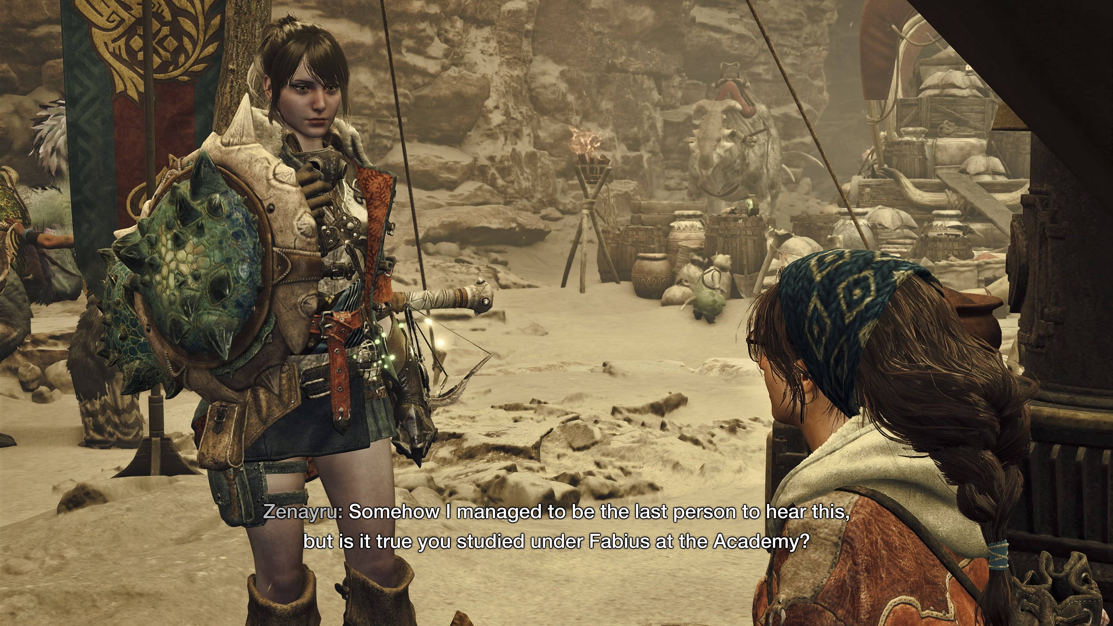 Image: Monster Hunter Wilds Dialogue Example