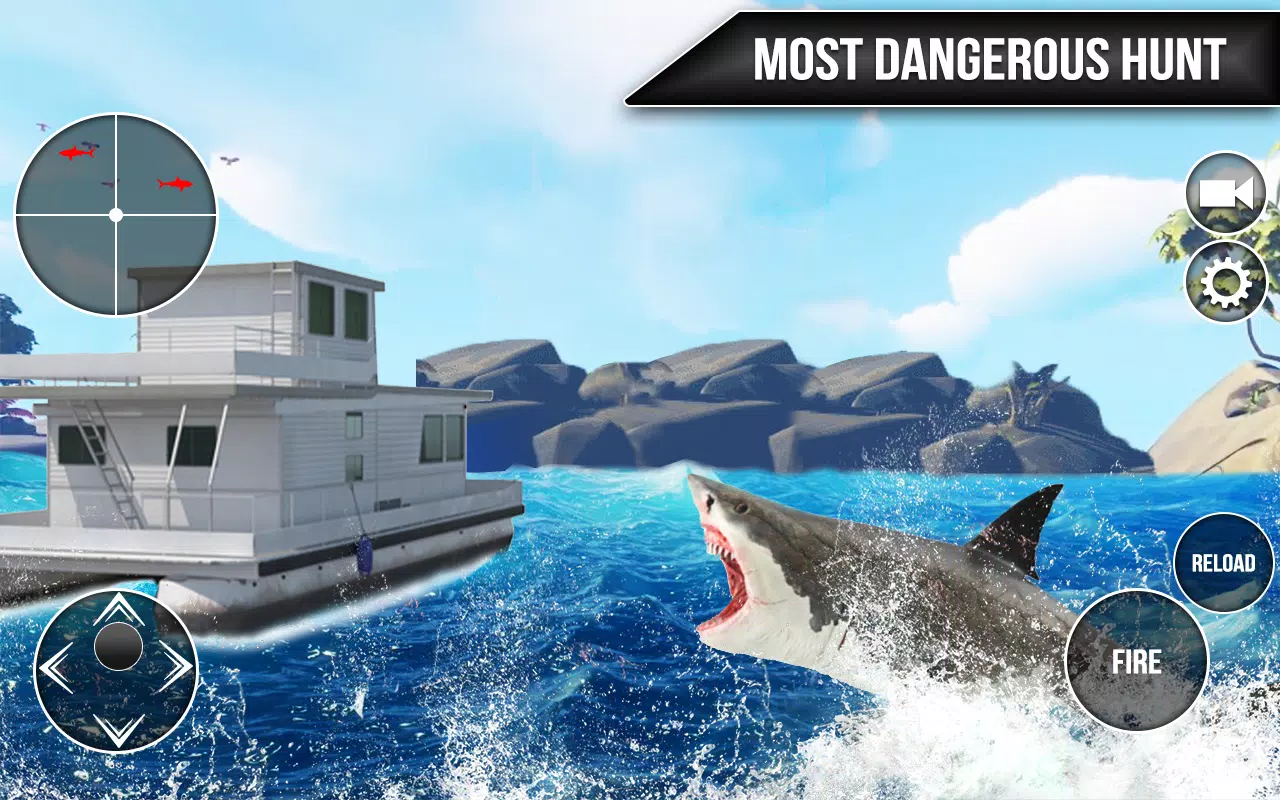 Wild Shark Fish Hunting game应用截图第1张