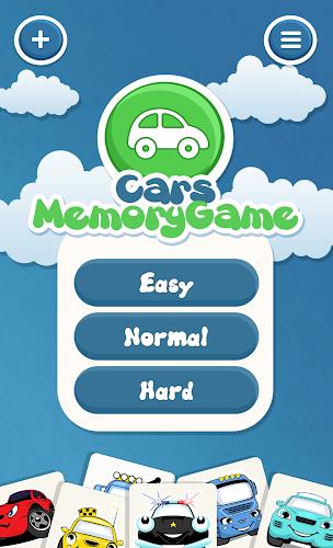 Cars memory game for kids 스크린샷 0