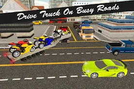 Bike Transport Truck 3D ဖန်သားပြင်ဓာတ်ပုံ 2