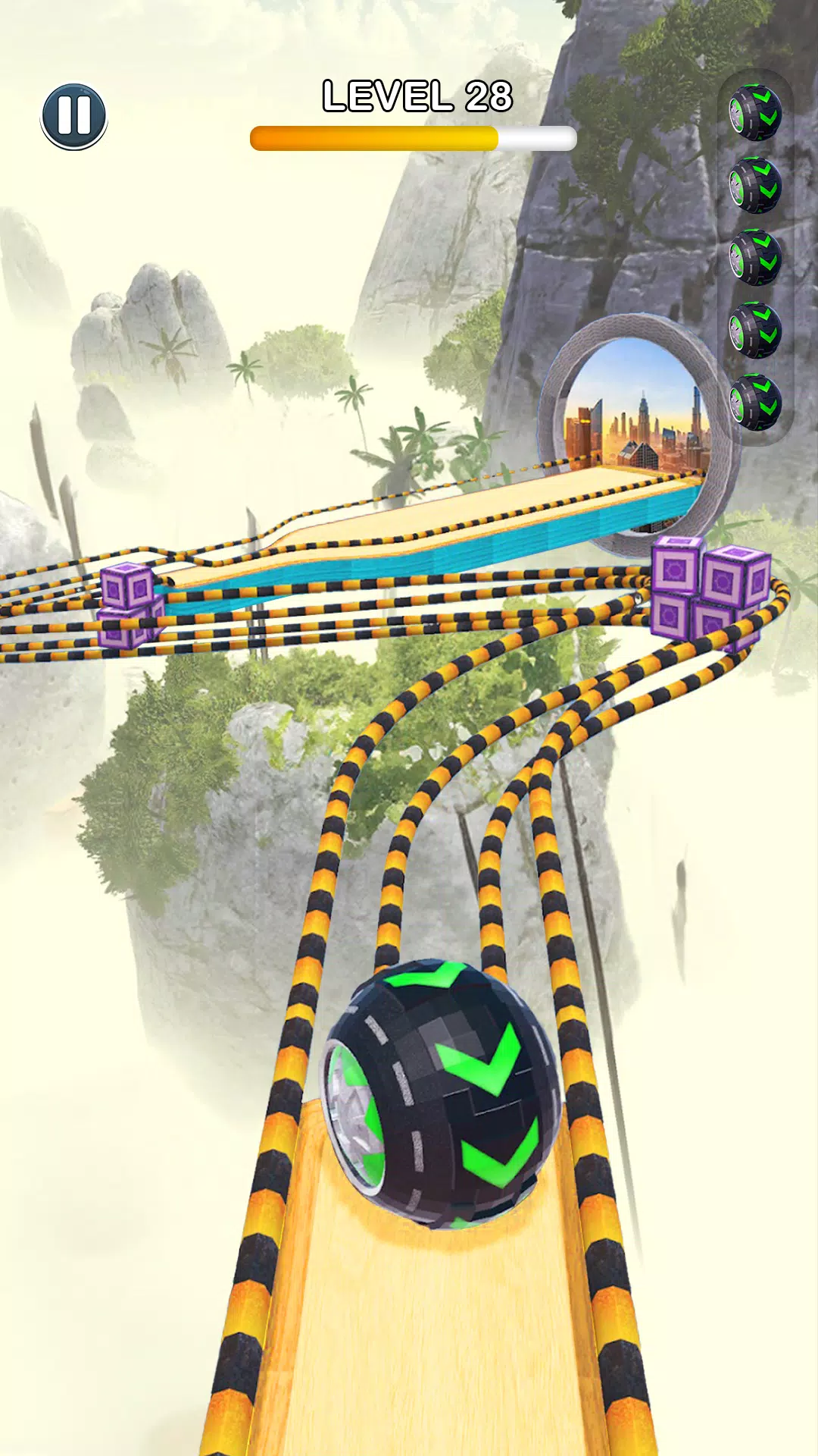 Rolling Ball Sky Escape Capture d'écran 0