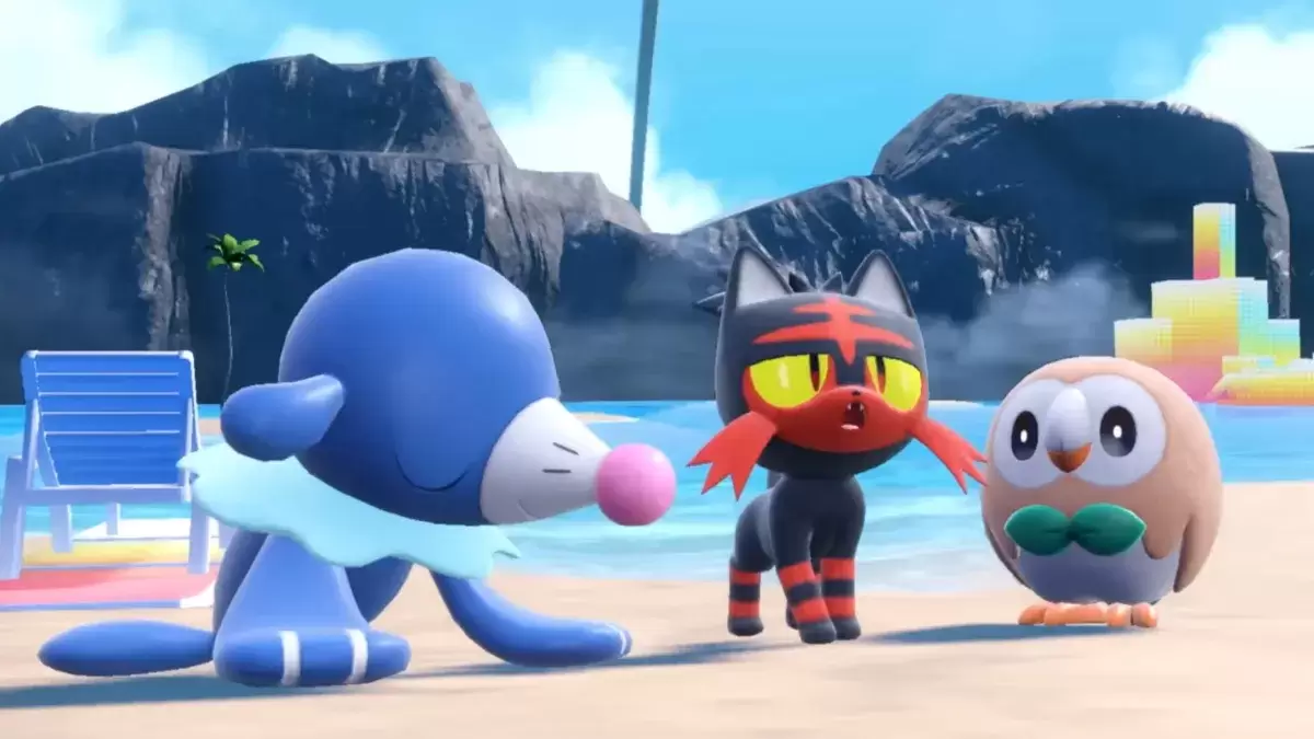 Gen 7 Starters Popplio, Litten, at Rowlet sa Pokémon Scarlet & Violet