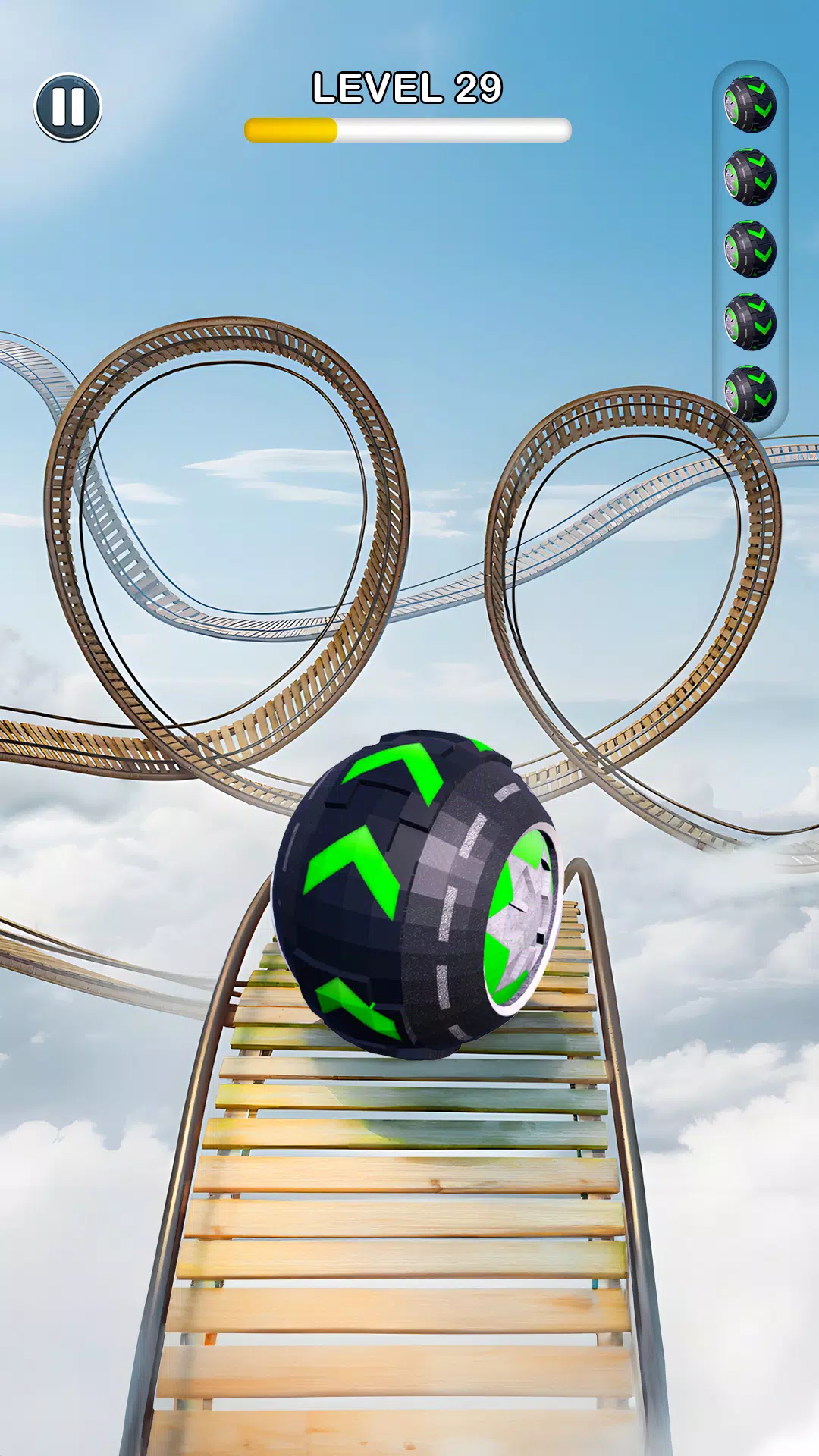Rolling Ball Sky Escape Capture d'écran 1