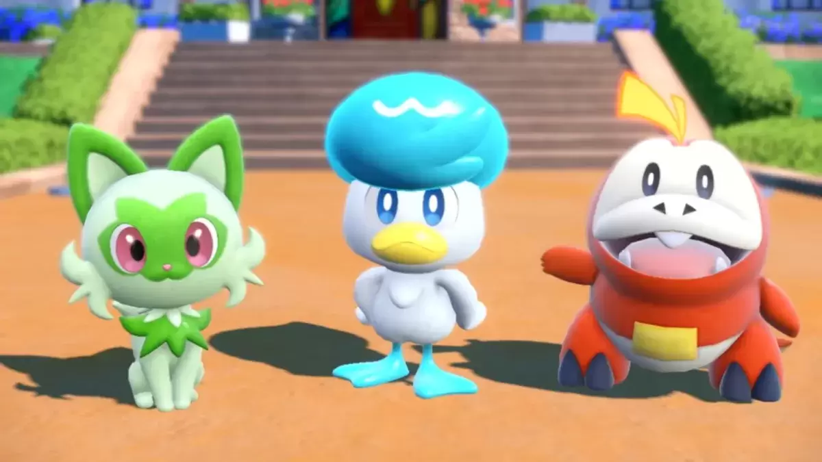 Gen 9 Starters Sprigatito, Quaxly, at Fuecoco sa Pokémon Scarlet & Violet