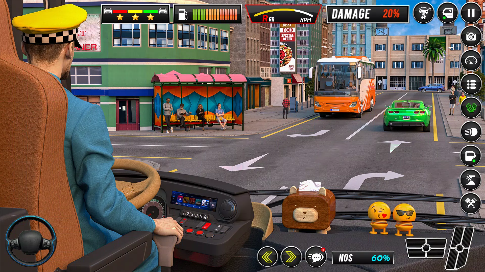 シティコーチ：バス運転ゲーム スクリーンショット 3
