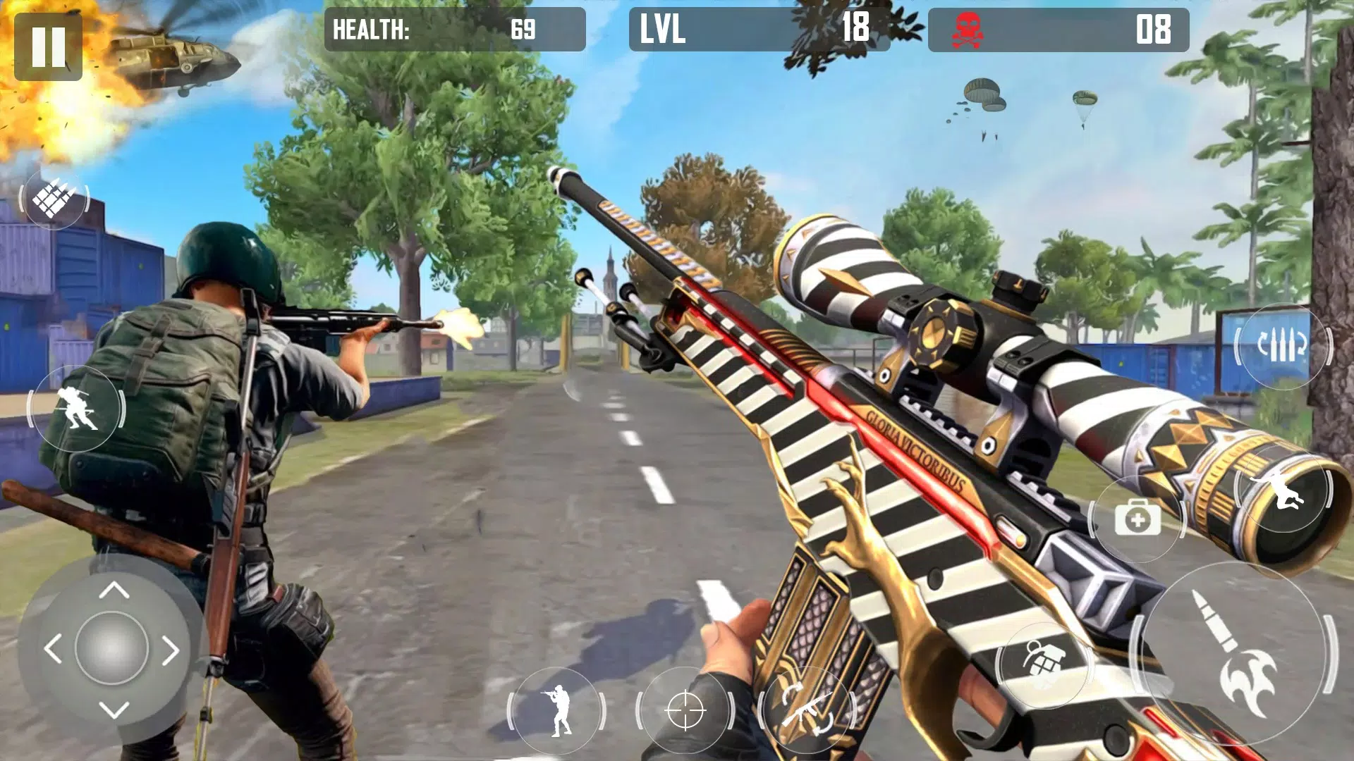 Squad Fire Gun Games - Battleg Capture d'écran 3