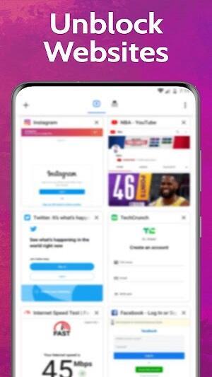 UPX: Unblock Sites VPN Browser Capture d'écran 2