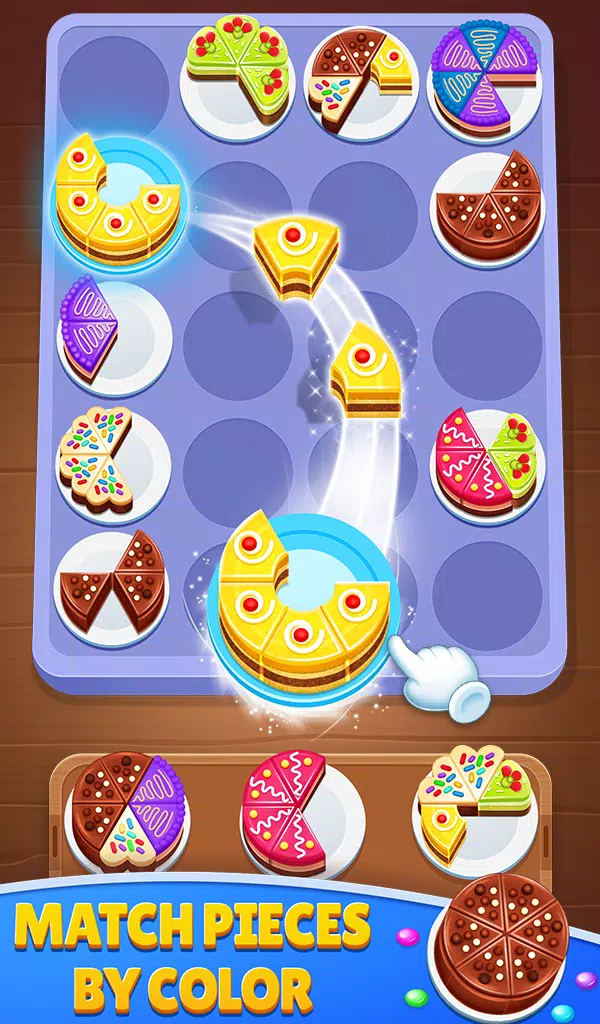 Cake Sort 3d - Match and Merge Captura de pantalla 0
