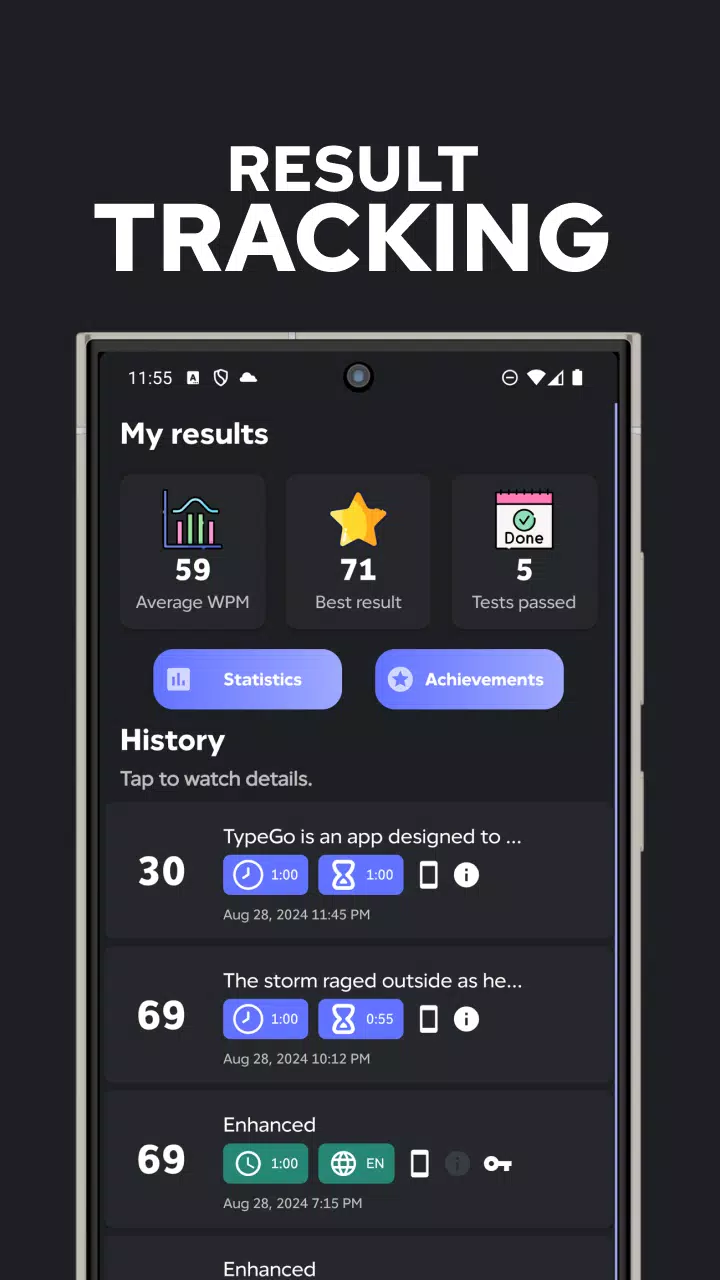 TypeGo Capture d'écran 1