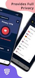 Privacy VPN - No Log VPN Proxy Captura de tela 1