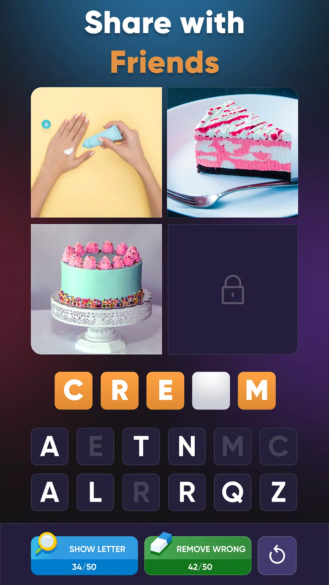 4 Pics Association Word Puzzle スクリーンショット 2