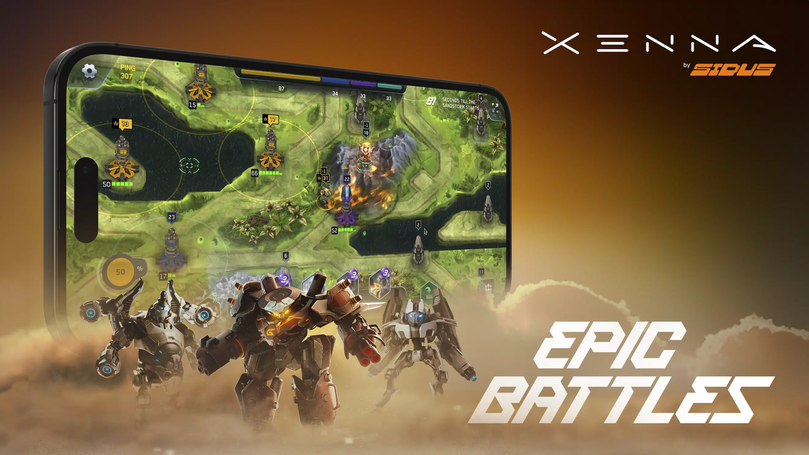 Xenna: Card Battle RTS应用截图第0张