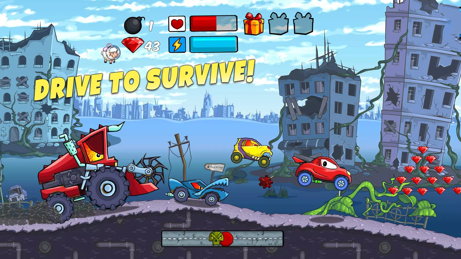 Car Eats Car - Apocalypse Race スクリーンショット 0