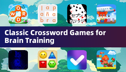 Juegos de crucigramas clásicos para entrenamiento cerebral